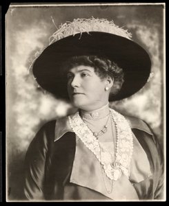 Portræt af Miss Gresham (sølv gelatinetryk)